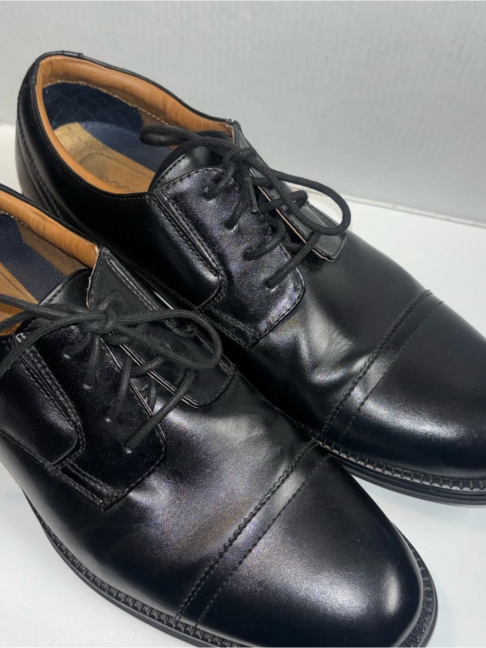 Dockers Garfield Cap Toe Oxford Dress Shoes Black Men's Size 9.5 Style #90-36454